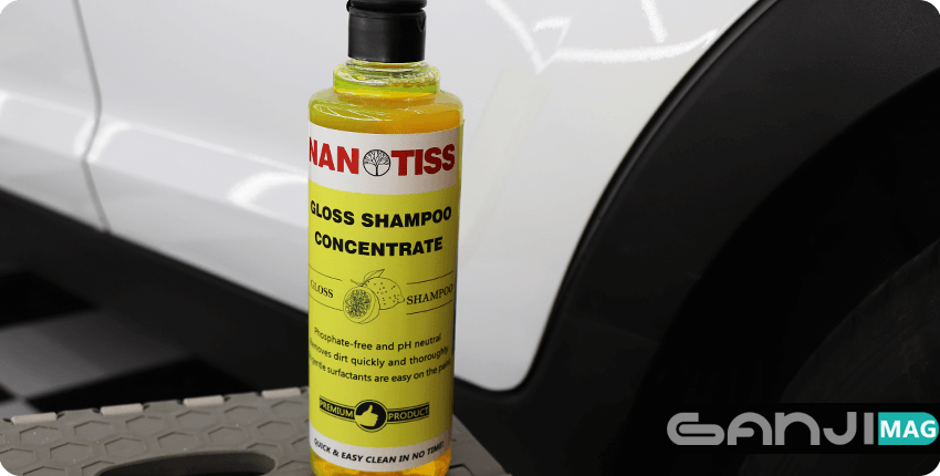 شامپو نانوتیس مخصوص شستشوی بدنه خودرو نانو سرامیک شده