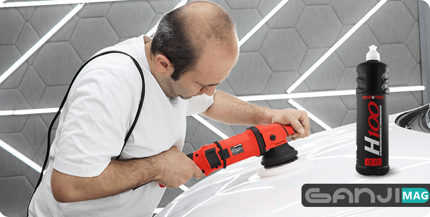 پولیش زبر H100 نانوتیس مخصوص بدنه خودرو NanoTiss H100 Heavy Cut Polishing Compound