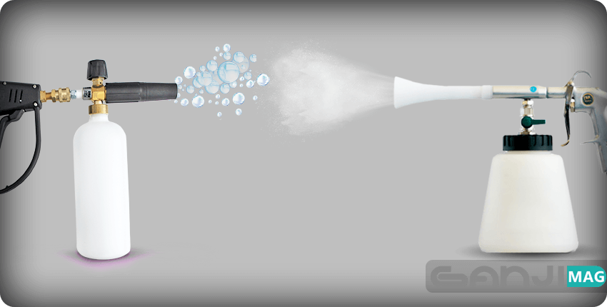 تفاوت نوع پاشش مواد تورنادو گان و لنس گان