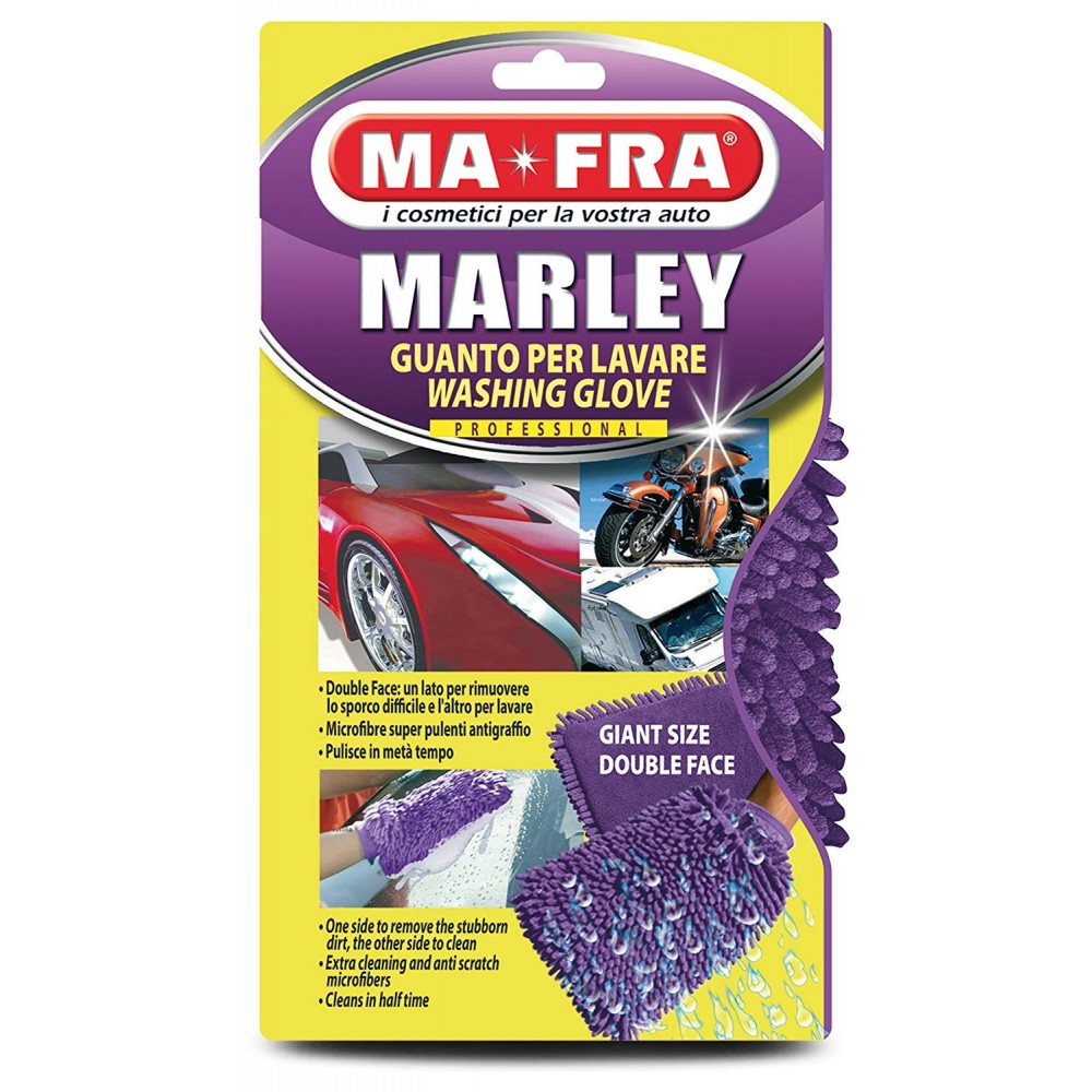 دستکش مایکروفایبر مخصوص شست و شوی بدنه خودرو مدل Guanto Marley مفرا-Mafra