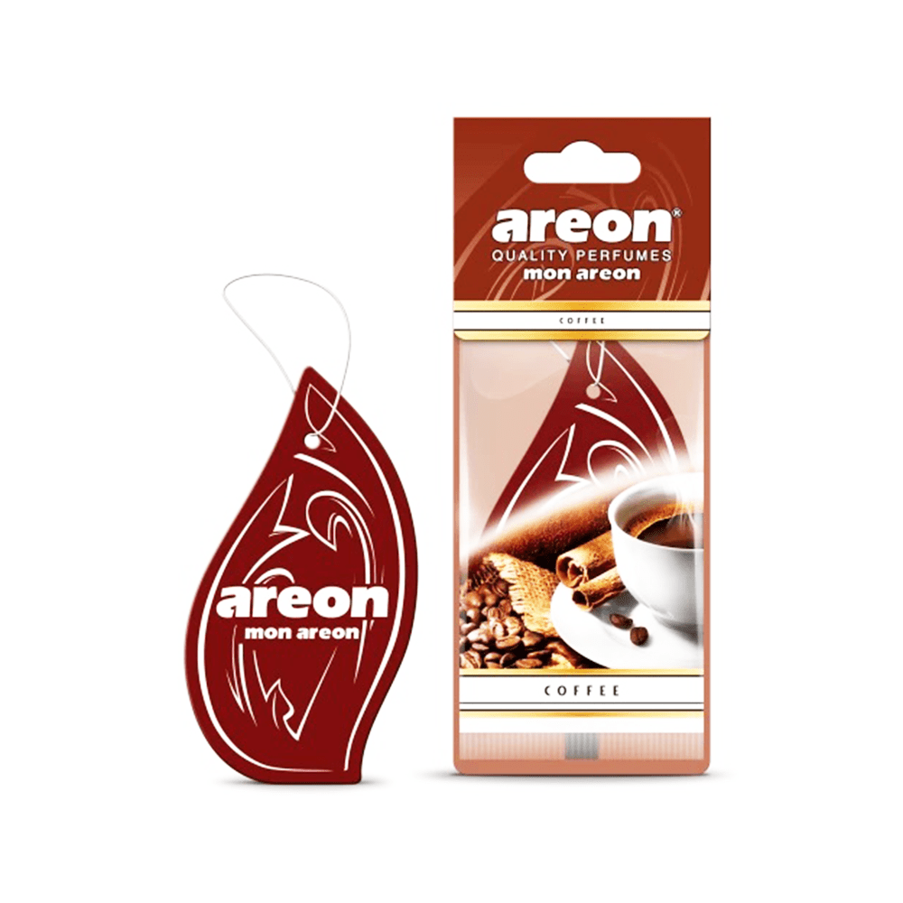 خوشبوکننده کارتی مخصوص خودرو آرئون Areon مدل Mon با رایحه Coffee