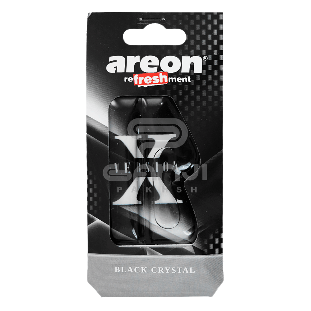خوشبوکننده آویز آرئون با رایحه Black Crystal مدل ایکس ورژن Areon X Version Air Freshener