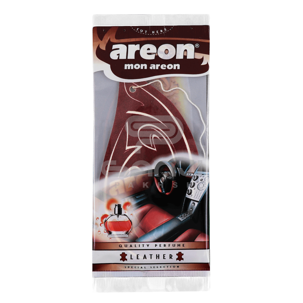 خوشبوکننده کارتی مخصوص خودرو آرئون Areon مدل Mon با رایحه Leather