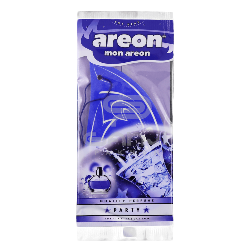 خوشبوکننده کارتی مخصوص خودرو آرئون Areon مدل Mon با رایحه Party