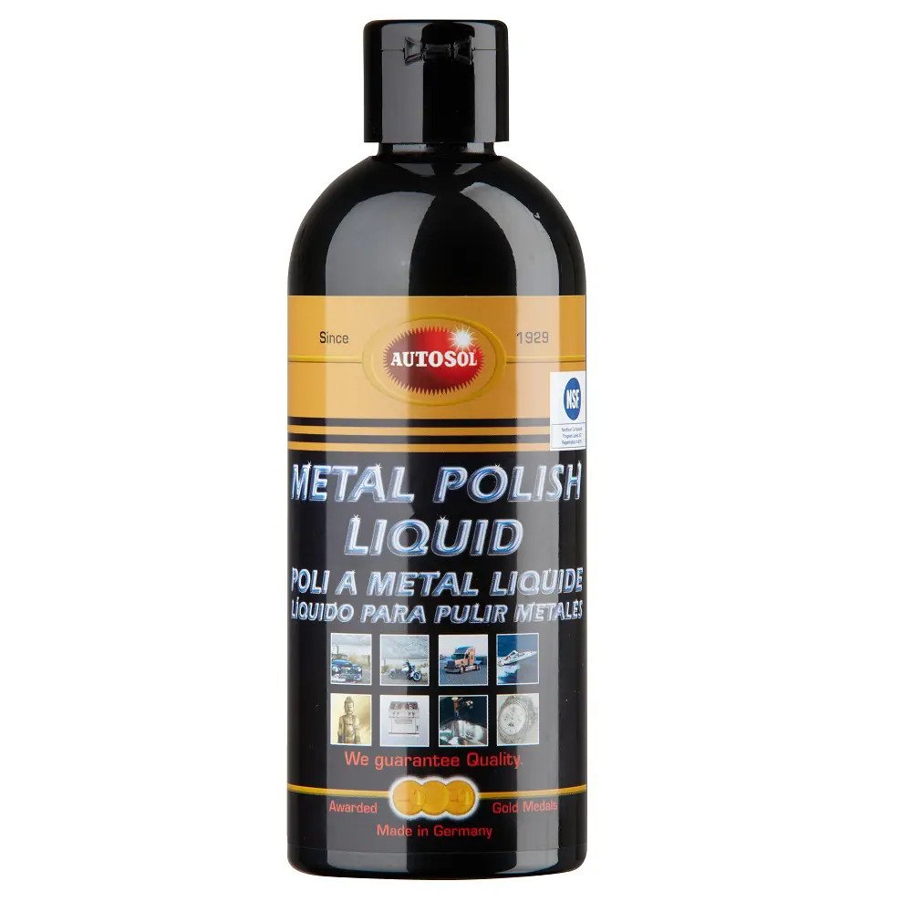 پولیش مایع براق کننده فلزات اتوسول مخصوص سطوح فلزی خودرو Autosol Liquid Metal Polish