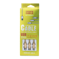 کابل USB فشن دارای 3 اتصال مناسب تمامی تبلت ها و موبایل ها کابل-FASHION CABLE طلایی