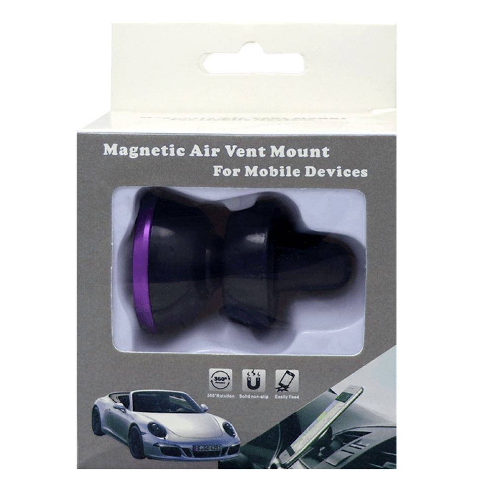 پایه نگهدارنده‌ موبایل مغناطیسی مخصوص استفاده بر روی دریچه هوای خودرو
