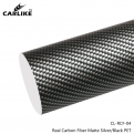 کاور PPF کارلایک مدل الیاف کربن رنگ مشکی/نقره‌ای مات محافظ بدنه خودرو Carlike Real Carbon Fiber Matte Silver/Black Vinyl