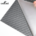 کاور PPF کارلایک مدل الیاف کربن رنگ مشکی/نقره‌ای مات محافظ بدنه خودرو Carlike Real Carbon Fiber Matte Silver/Black Vinyl