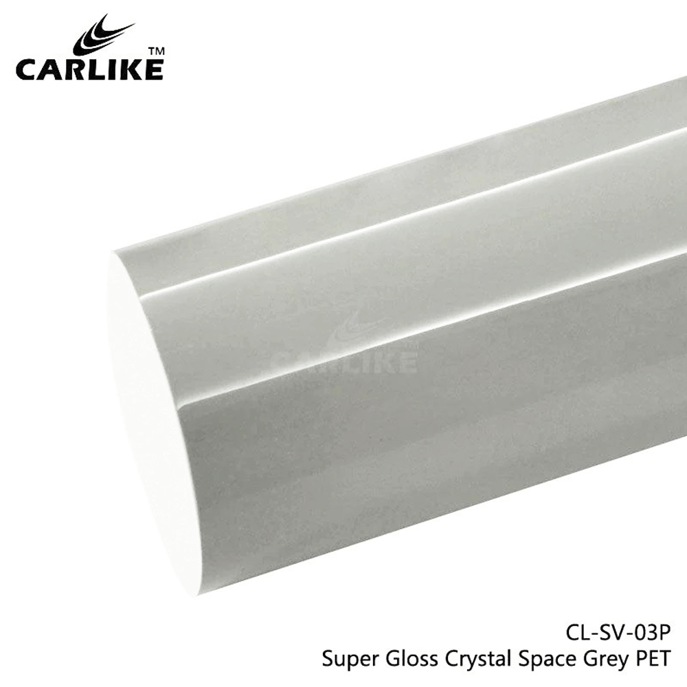 کاور PPF کارلایک رنگ طوسی کریستال براق محافظ بدنه خودرو Carlike Super Gloss Crystal Space Grey Vinyl 
