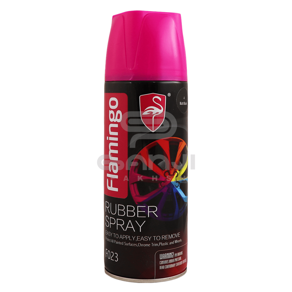 اسپری لایه محافظ پلاستیکی نانو مشکی مات فلامینگو قابل استفاده بر روی کلیه سطوح بدنه خودرو Flamingo Rubber Spray
