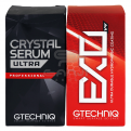 پک پوشش نانو سرامیک 10H کریستال سرم اولترا + سرامیک آبگریز کننده اگزو جی تکنیک مخصوص بدنه خودرو GTechniq CSU Crystal Serum Ultra + EXO v4 50ml