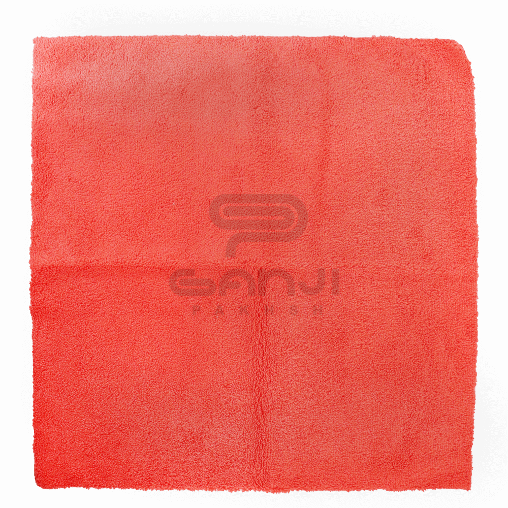 دستمال مایکروفایبر سایز 40 × 40 هندلکس قرمز مخصوص پولیش و سرامیک خودرو Hendlex