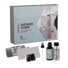 کیت پوشش نانو آبگریزکننده و محافظ هندلکس مخصوص سطوح شیشه‌ ای کابین حمام Hendlex Shower Cabin Protection Set