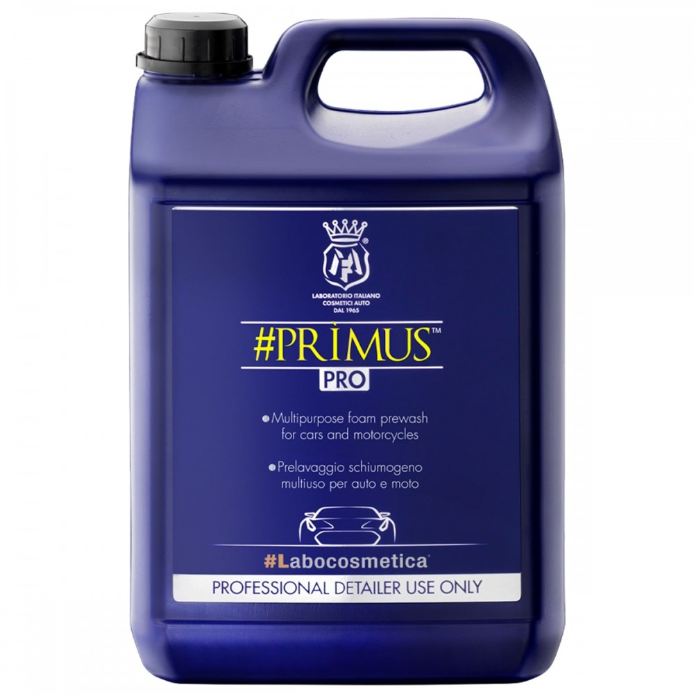 فوم تمیز کننده چند منظوره 4.5 لیتری Labocosmetica مخصوص شستشوی خودرو و موتورسیکلت مدل PRIMUS
