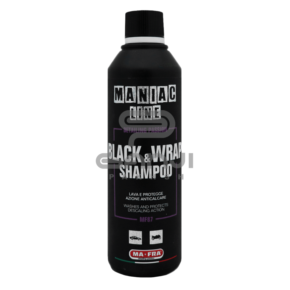 شامپوی بدنه مفرا مخصوص شستشوی بدنه خودروهای مشکی با پوشش PPF و نانوسرامیک Mafra Black And Wrap Shampoo