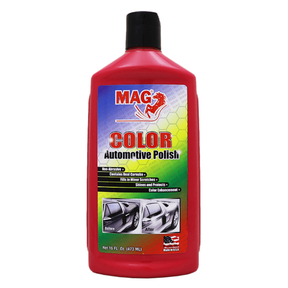 پولیش و واکس رنگی قرمز مخصوص بدنه خودرو مگ-MAG Color Automotive polish
