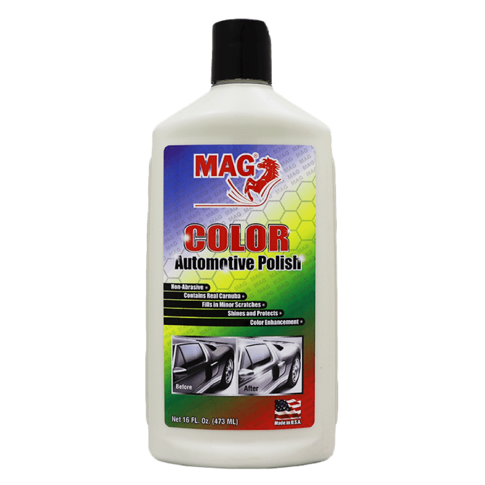 پولیش و واکس رنگی سفید مخصوص بدنه خودرو مگ-MAG Color Automotive polish