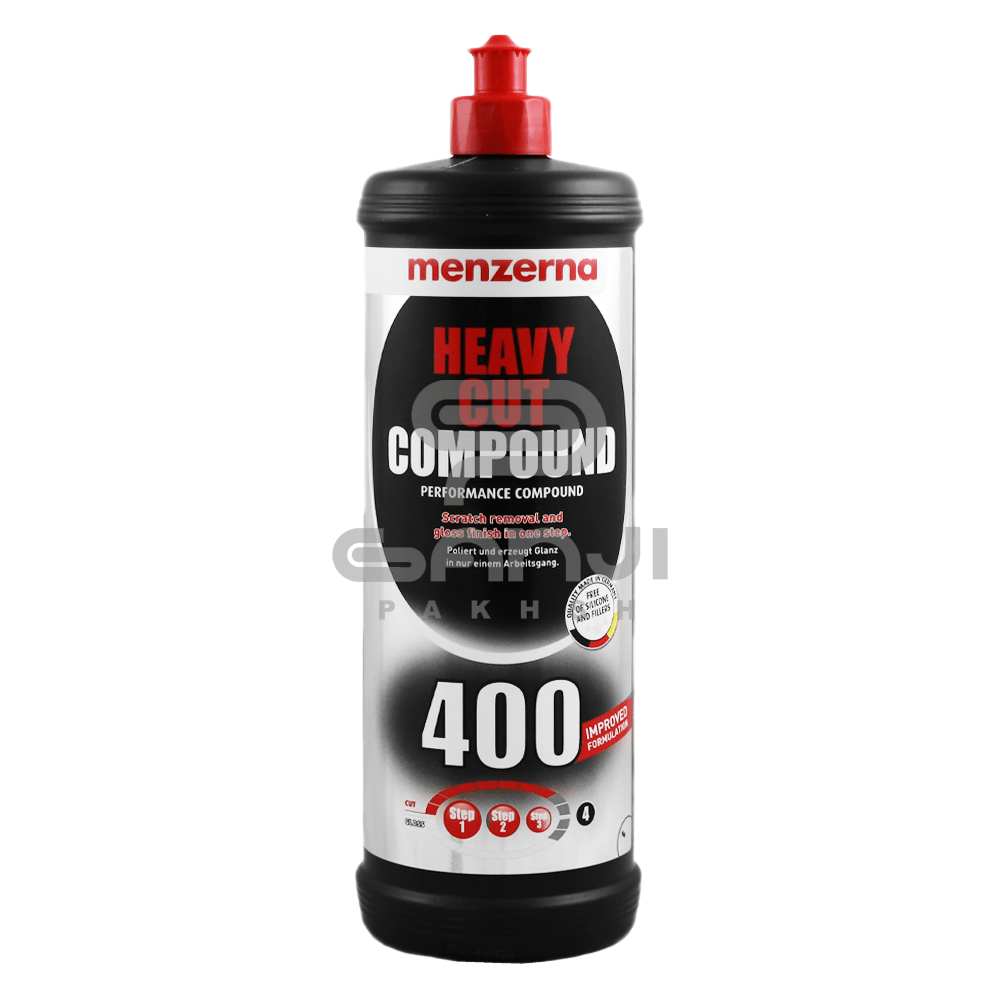 پولیش زبر منزرنا مدل 400 با فرمول بهبود یافته مخصوص بدنه خودرو Menzerna Heavy Cut 400