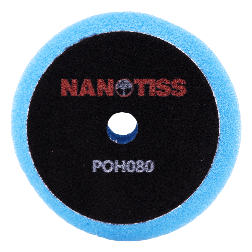 پد پولیش اسفنجی بسیار زبر 80 میلی متری نانوتیس-NanoTiss مخصوص دستگاه پولیش اوربیتال مدل POH080