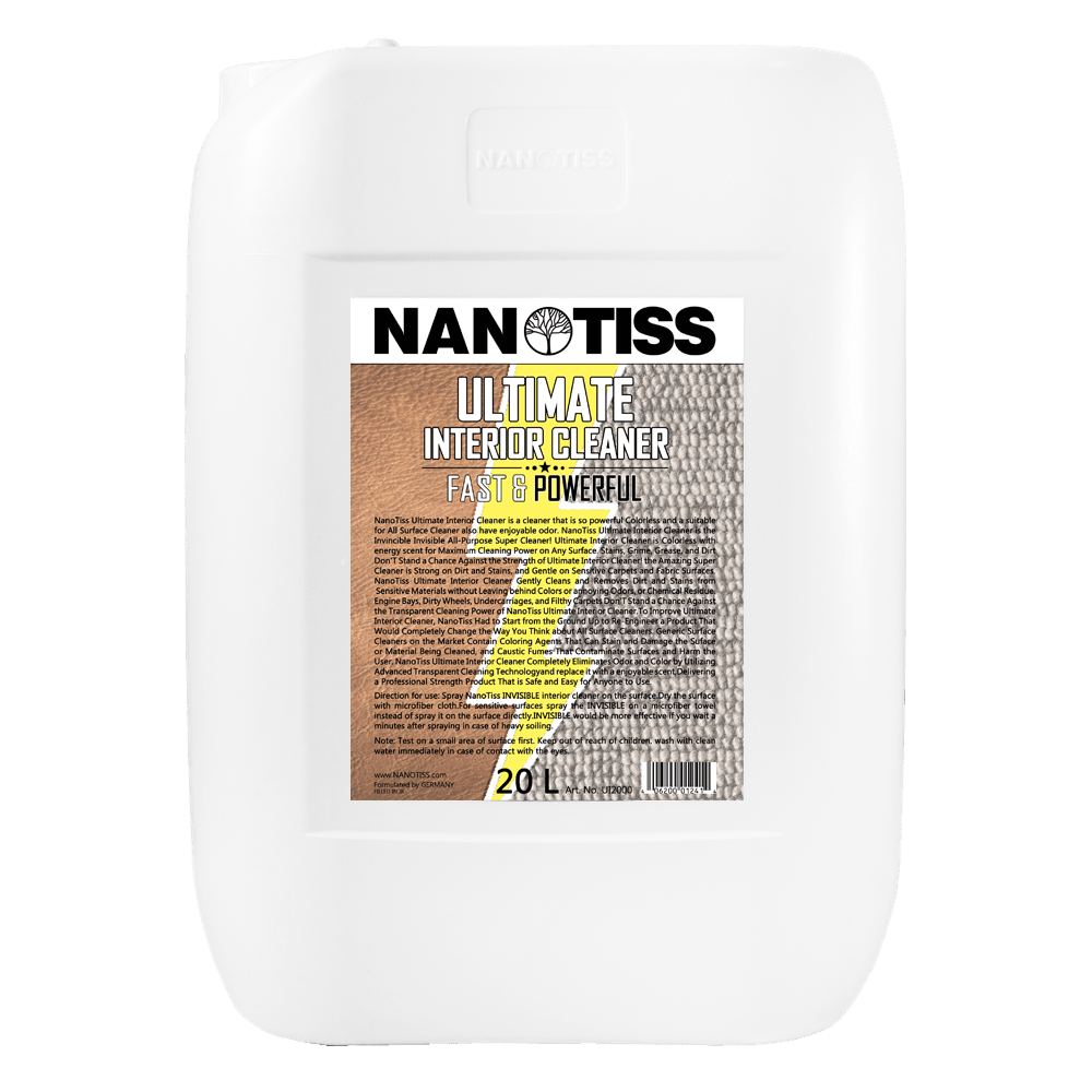 مایع داخل شوی Ultimate نانوتیس تمیزکننده و جرم گیر بدون رنگ مخصوص خودرو 20 لیتری NanoTiss