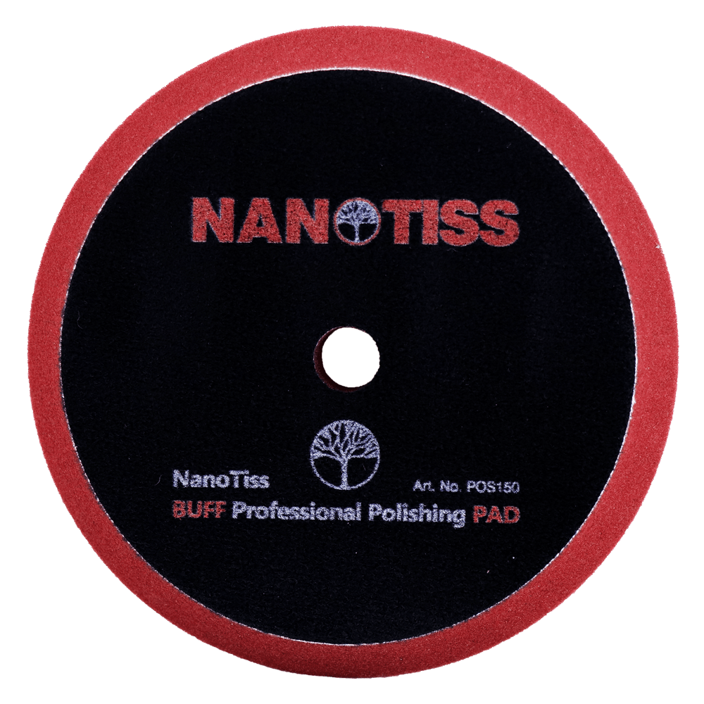 پد پولیش اسفنجی نیمه زبر 130 میلی متری نانوتیس-NanoTiss مخصوص دستگاه پولیش اوربیتال مدل POS150