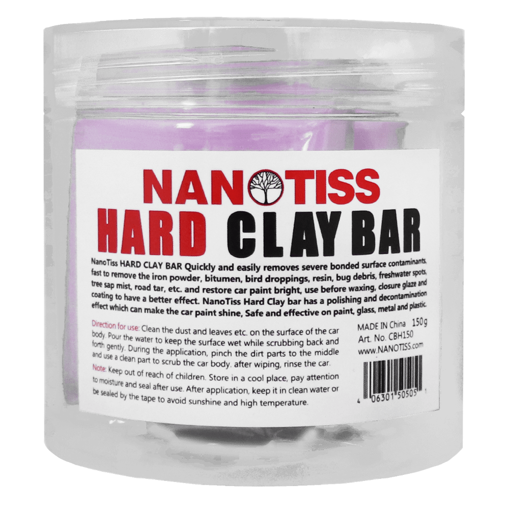 پک دو عددی خمیر کلی زبر نانوتیس خمیر پاک کننده مخصوص استفاده قبل از پولیش بدنه خودرو NanoTiss Hard Clay Bar