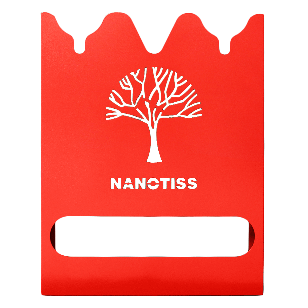 پایه نگهدارنده دیواری سه عددی رنگ قرمز هولدر مخصوص دستگاه پولیش بدنه خودرو نانوتیس-NanoTiss