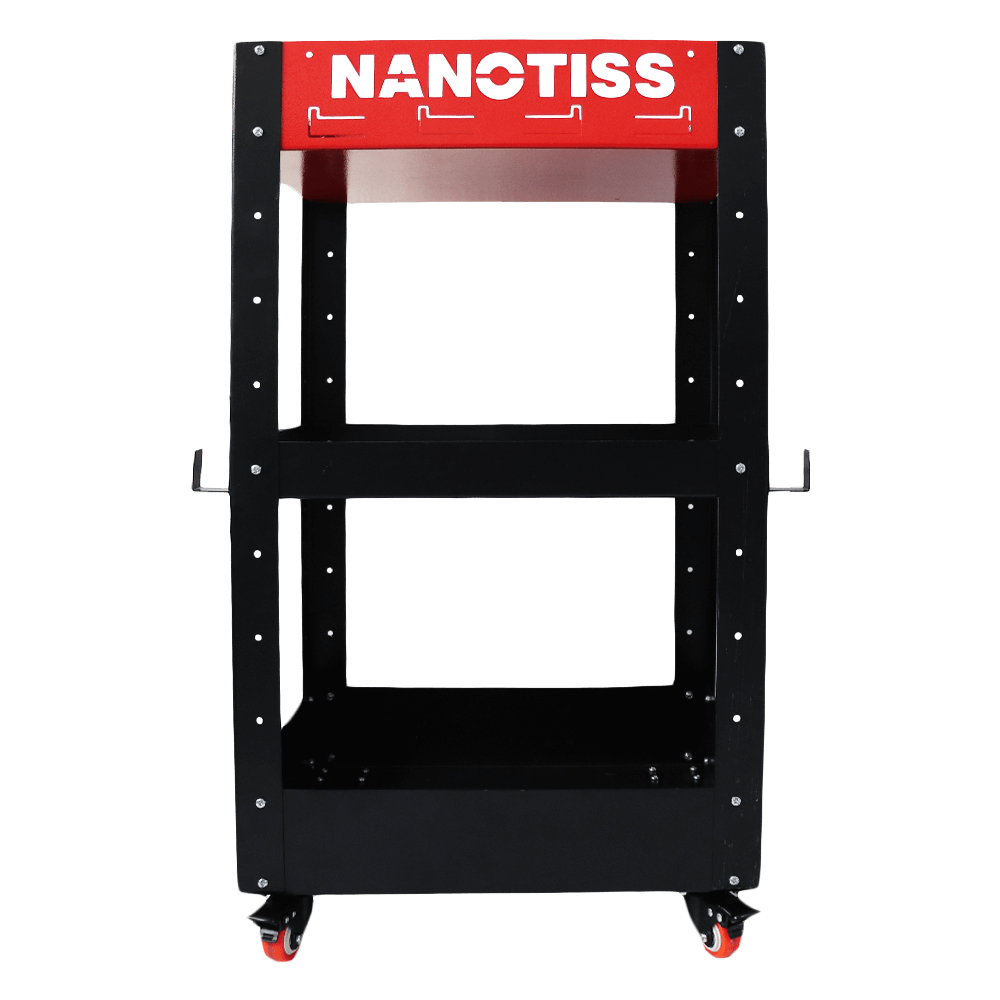 میز ترولی دیتیلینگ نانوتیس مخصوص نگهداری تجهیزات پولیش خودرو NanoTiss