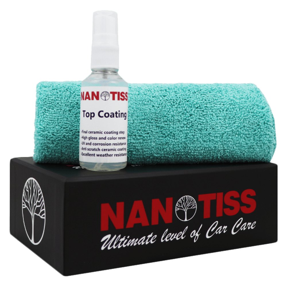 لایه نهایی پوشش سرامیک Top Coating نانوتیس مخصوص نهایی کردن پوشش نانو سرامیک بدنه خودرو NanoTiss