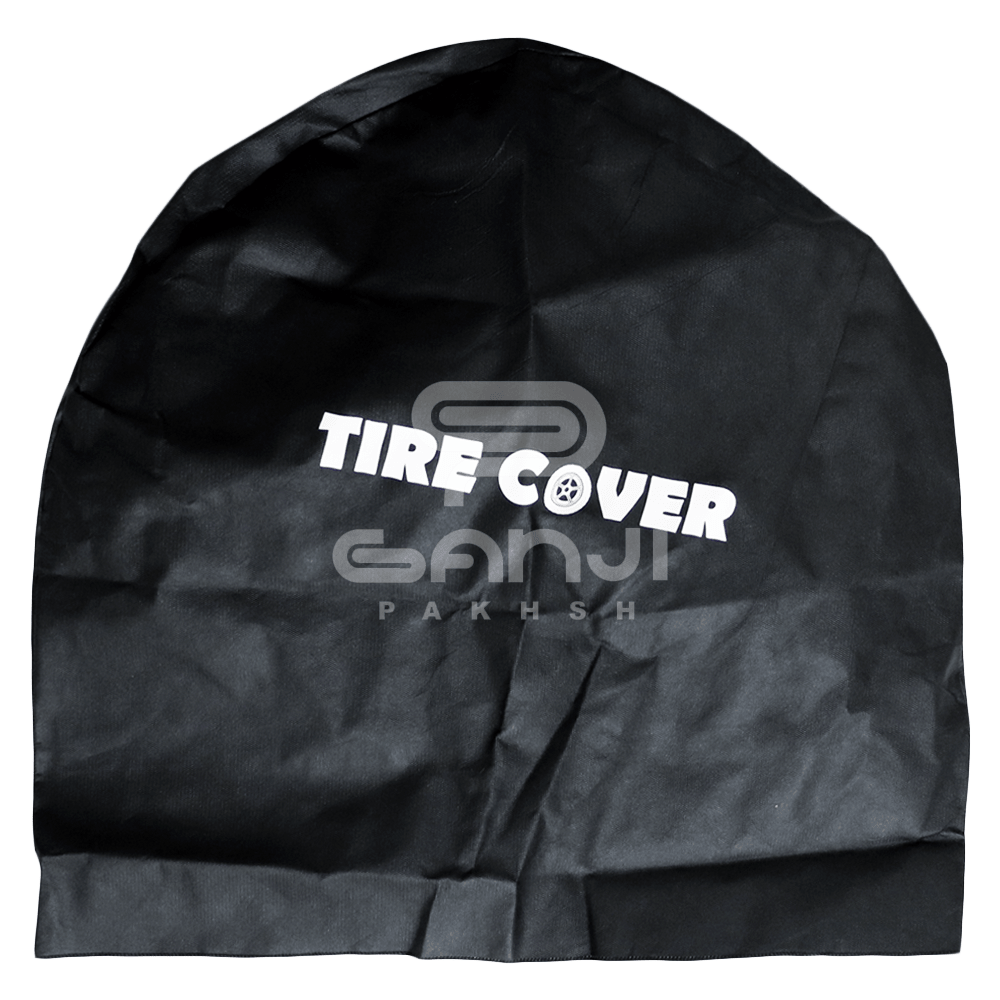 کاور لاستیک مخصوص نگهداری تایر خودرو رنگ مشکی مدل Tire Cover