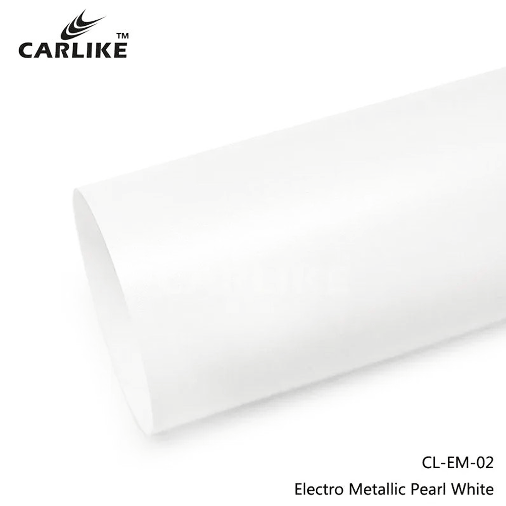 کاور PPF کارلایک رنگ سفید مرواریدی متالیک مات محافظ بدنه خودرو Carlike Matte Electro Metallic Pearl White Vinyl