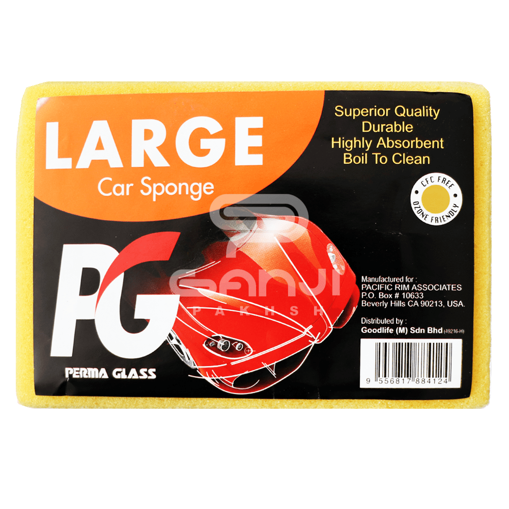 اسفنج مخصوص شست و شوی خودرو پی جی PG PermaGlass مدل Car Sponge Large