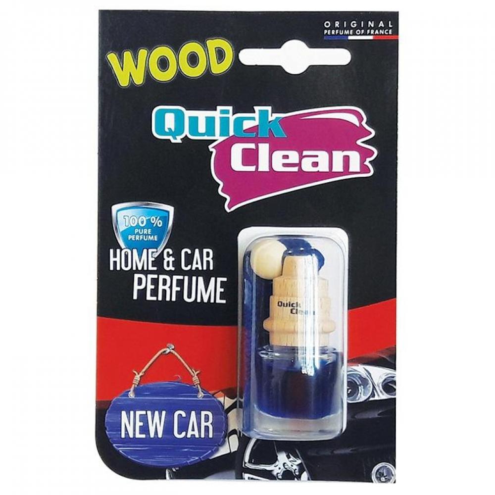 خوشبو کننده فانوسی خودرو مدل Wood New Car کوئیک کلین-Quick Clean