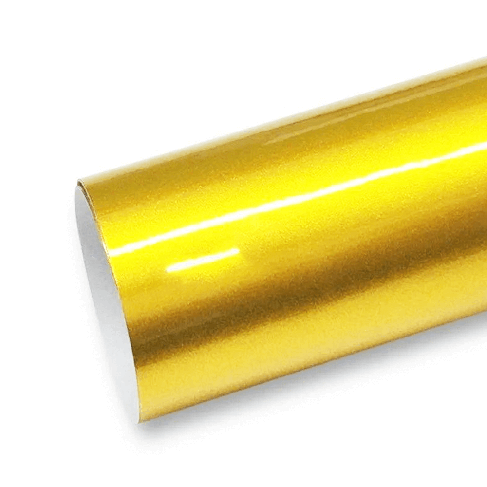 کاور PPF سینو رنگ طلایی کروم متالیک براق محافظ بدنه خودرو Sino Chrome Metallic Gloss Gold Vinyl