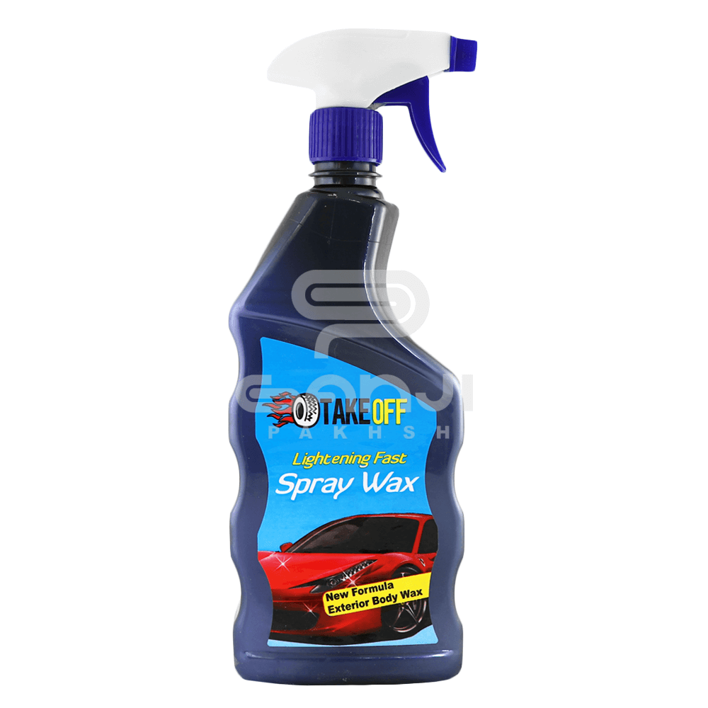 اسپری کارواش بدون آب تیک آف با خاصیت براق کنندگی سطوح خارجی خودرو Take Off Lightening fast Spray Wax