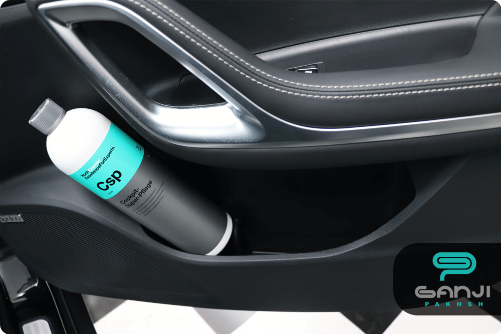 محافظ براق و تمیزکننده پلاستیک کوکمی-کخ کیمی مخصوص سطوح پلاستیکی و داشبورد خودرو
