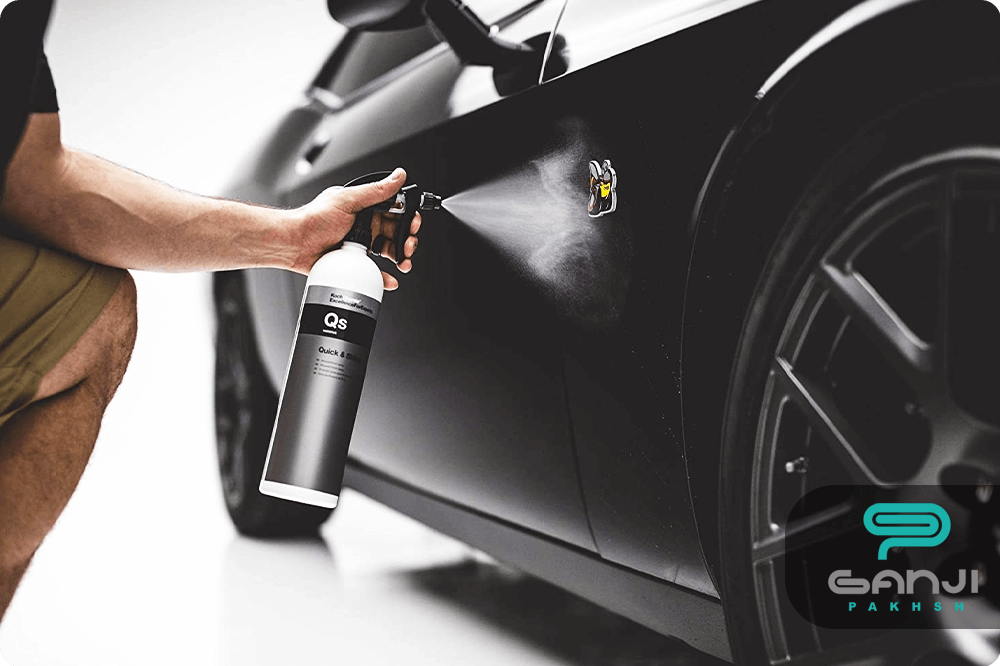 اسپری کارواش سریع بدون آب کوکمی-کخ کیمی تمیز کننده و محافظ سطوح خودرو