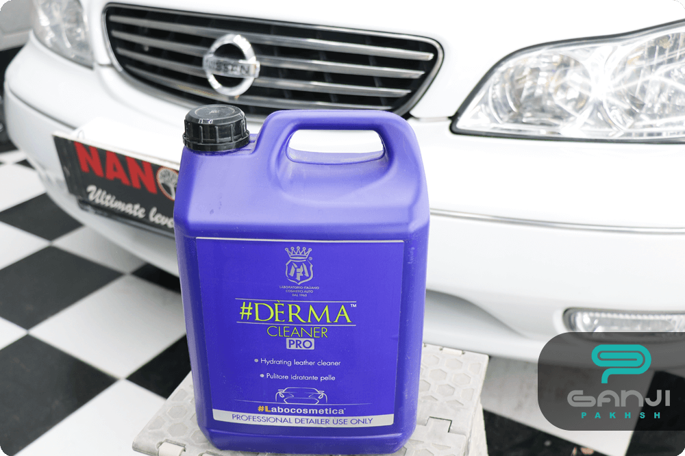 محلول تمیز کننده چرم 4.5 لیتری Labocosmetica مخصوص خودرو مدل DERMA PRO