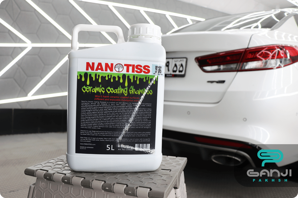 شامپو نانوتیس مخصوص شستشوی بدنه خودرو نانو سرامیک شده
