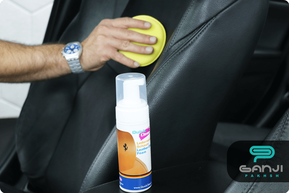  اسپری فوم تمیز، مرطوب و محافظت کننده چرم خودرو کوئیک کلین Quick Clean Leather Cleaner Foam