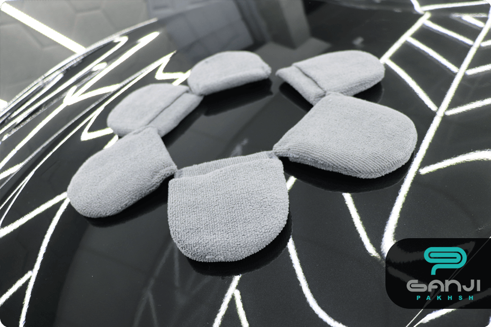 پک شش عددی دستکش مایکروفایبر سر انگشتی اس جی سی بی مخصوص اجرای واکس و پوشش محافظ خودرو