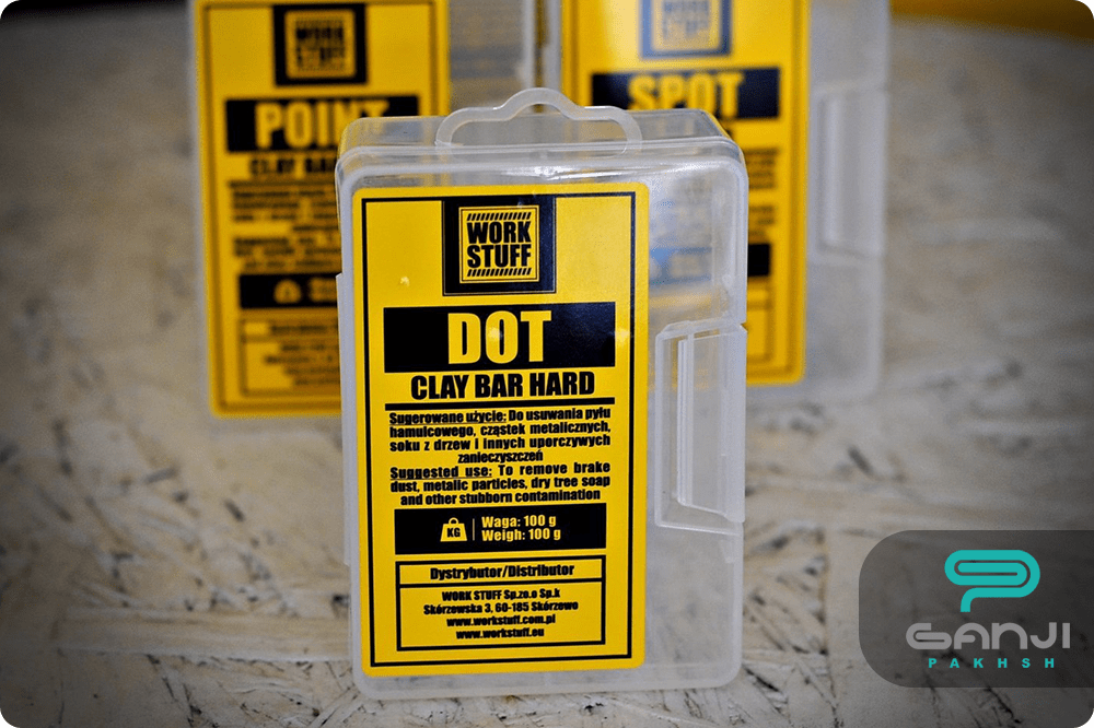 خمیر کلی زبر خمیر پولیش ورک استاف  مدل Dot Clay Bar Hard