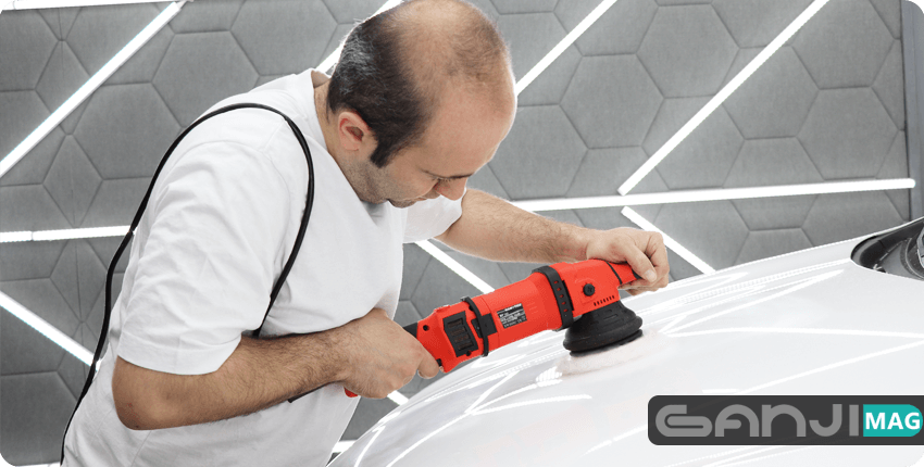 polish car with medium compound