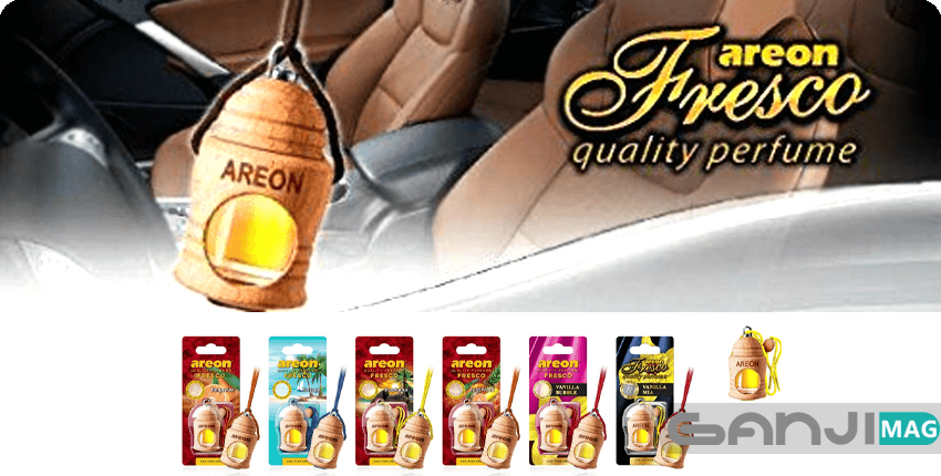 AREON Fresco LONG Lasting Natural Car Oil Fragrance Hanging Car Air Freshener