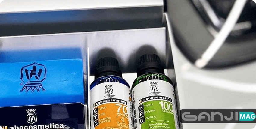 کیت کامل پوشش نانو سرامیک مفرا مخصوص بدنه خودرو Labocosmetica STC + HPC Coating Kit