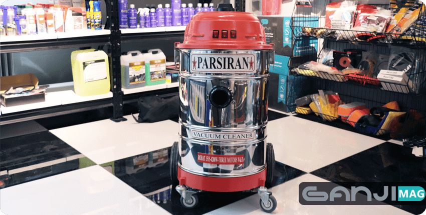 جارو برقی صنعتی 3 موتوره پارس ایران با قابلیت مکش آب و خاک Pars Iran مدل 1515