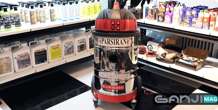 جارو برقی صنعتی 3 موتوره پارس ایران با قابلیت مکش آب و خاک Pars Iran