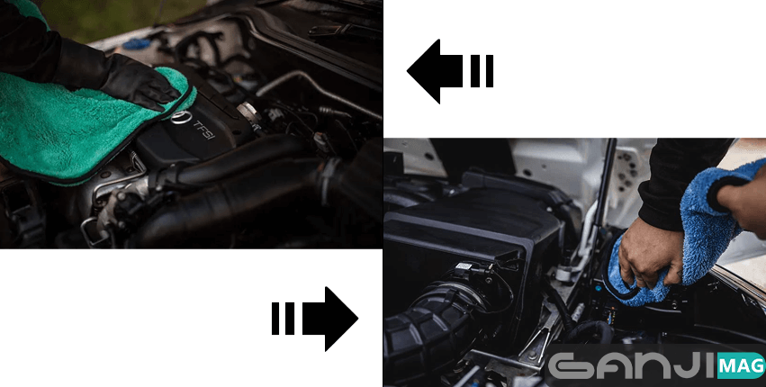 دستمال مایکروفایبر خشک کن