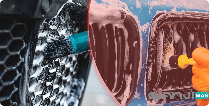 استفاده از قلم برای تمیز کردن دریچه هوا